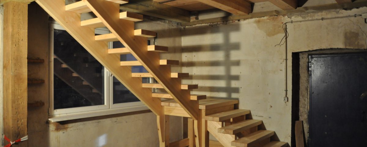Treppe in der Zainhammer Mühle von EberHolz Design