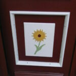 Haustür Detailverzierung mit Sonnenblume von der Tischlerei Eberholz Design